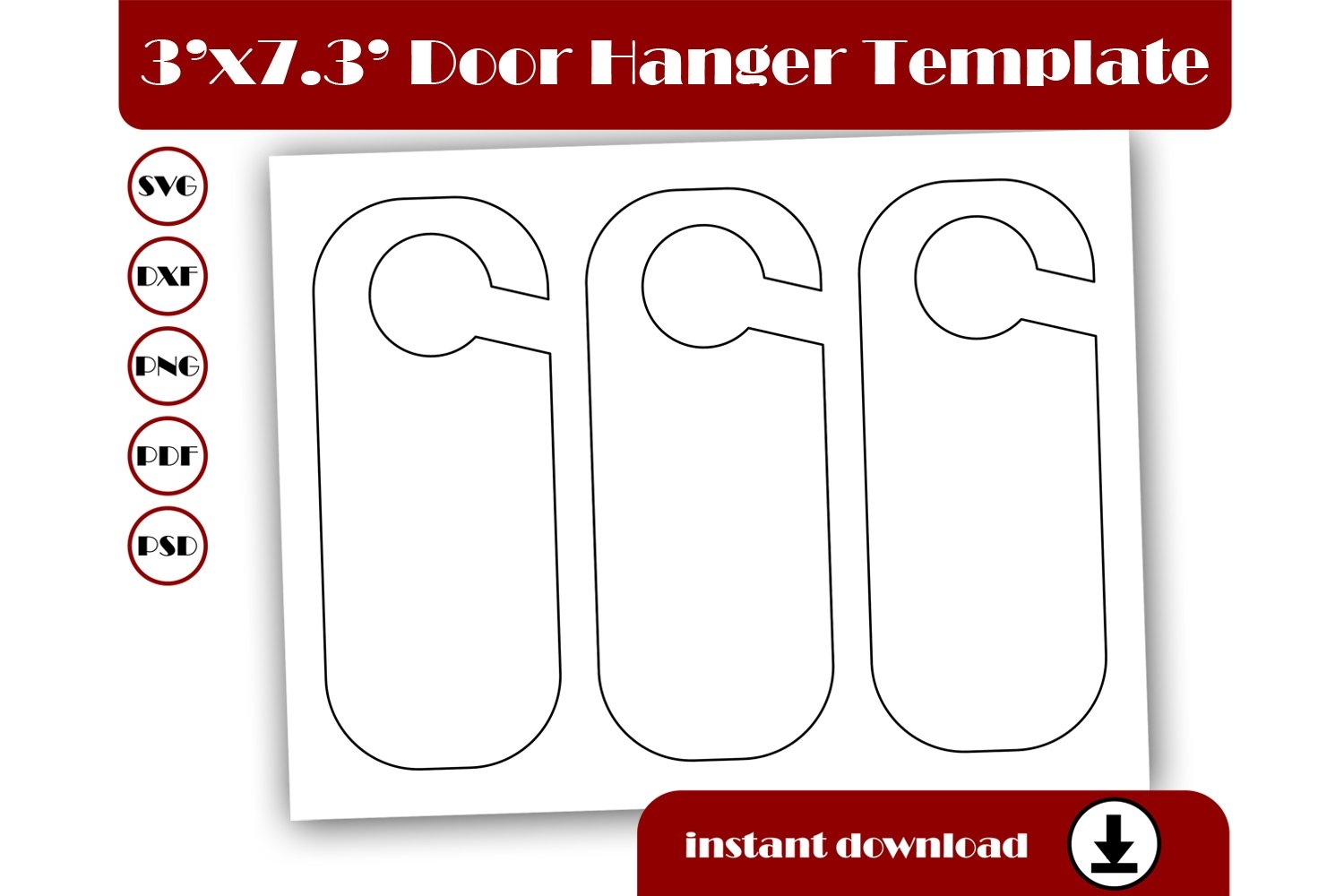 Door Hangers Template Blank Door Hangers Template 2044260 