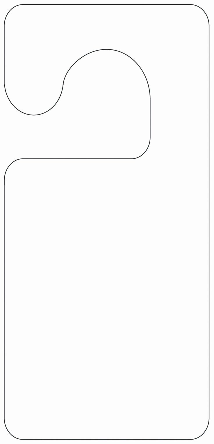 Door Hanger Template Printable