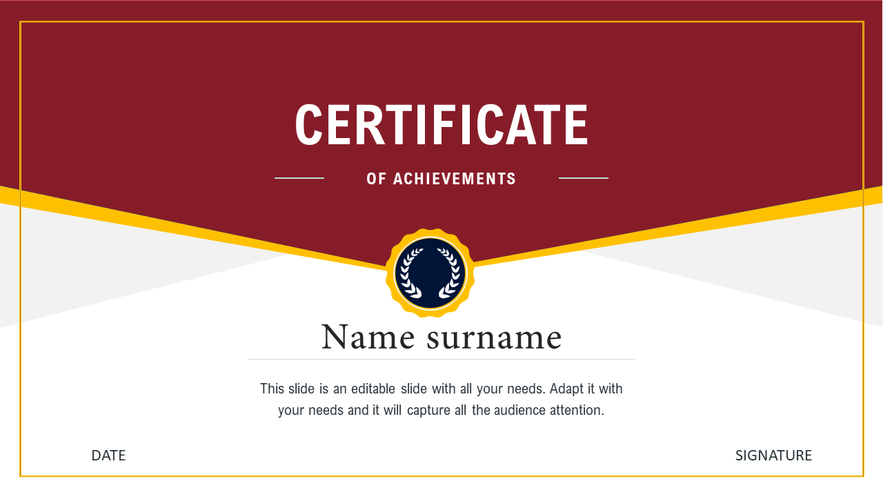 Certificate Template Download Design