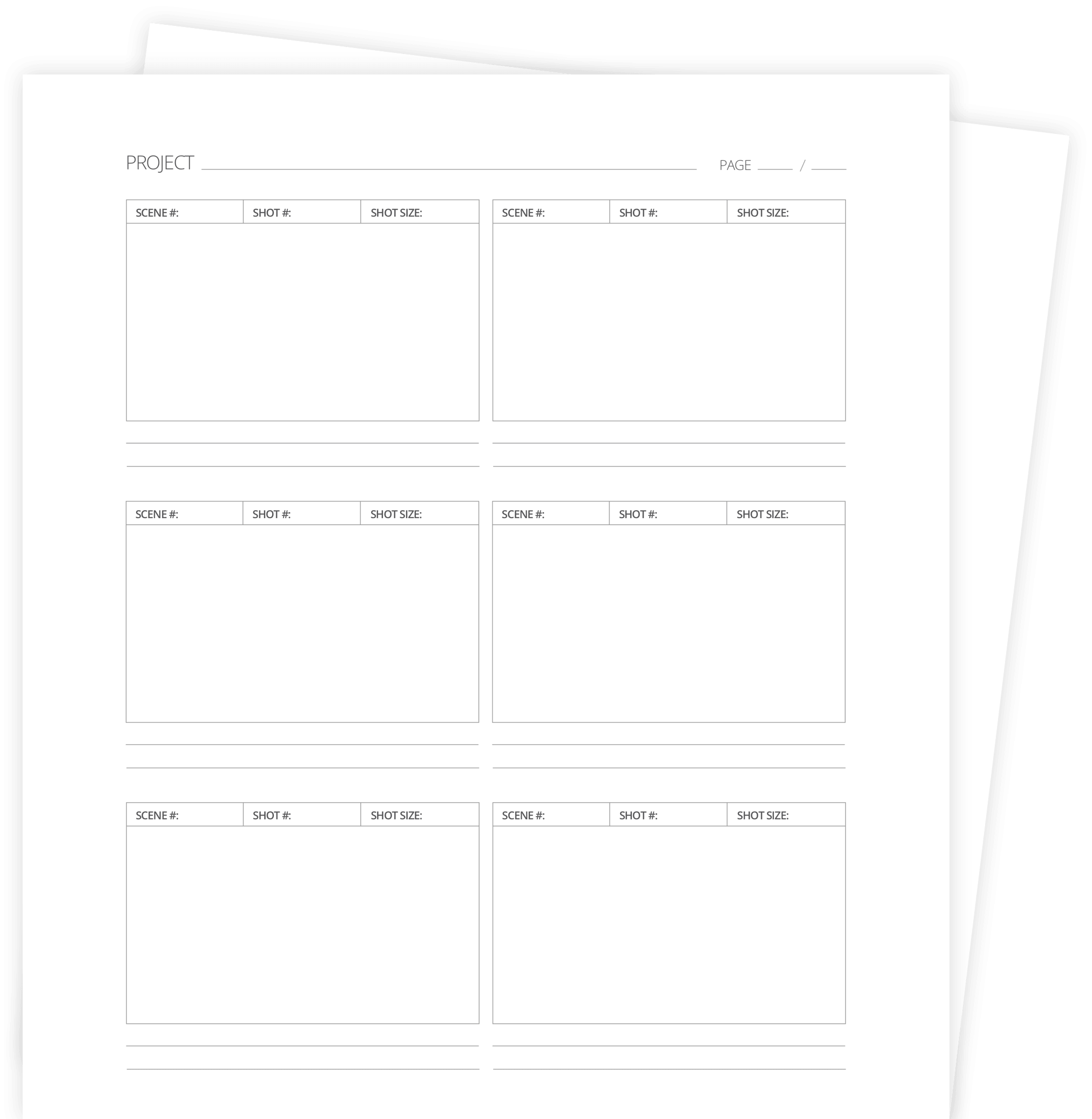 Download FREE Storyboard Template PDF Modern Storyboard Pack 