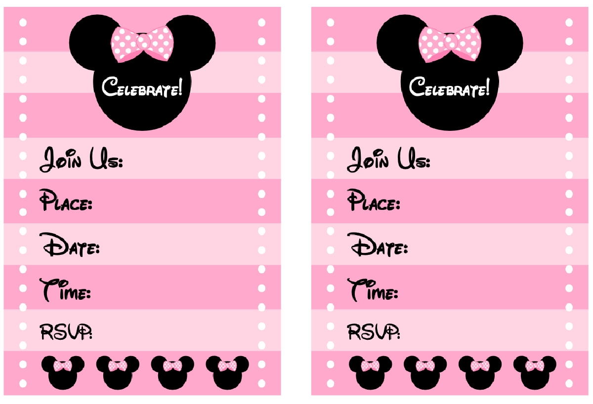 Printable Minnie Mouse Template