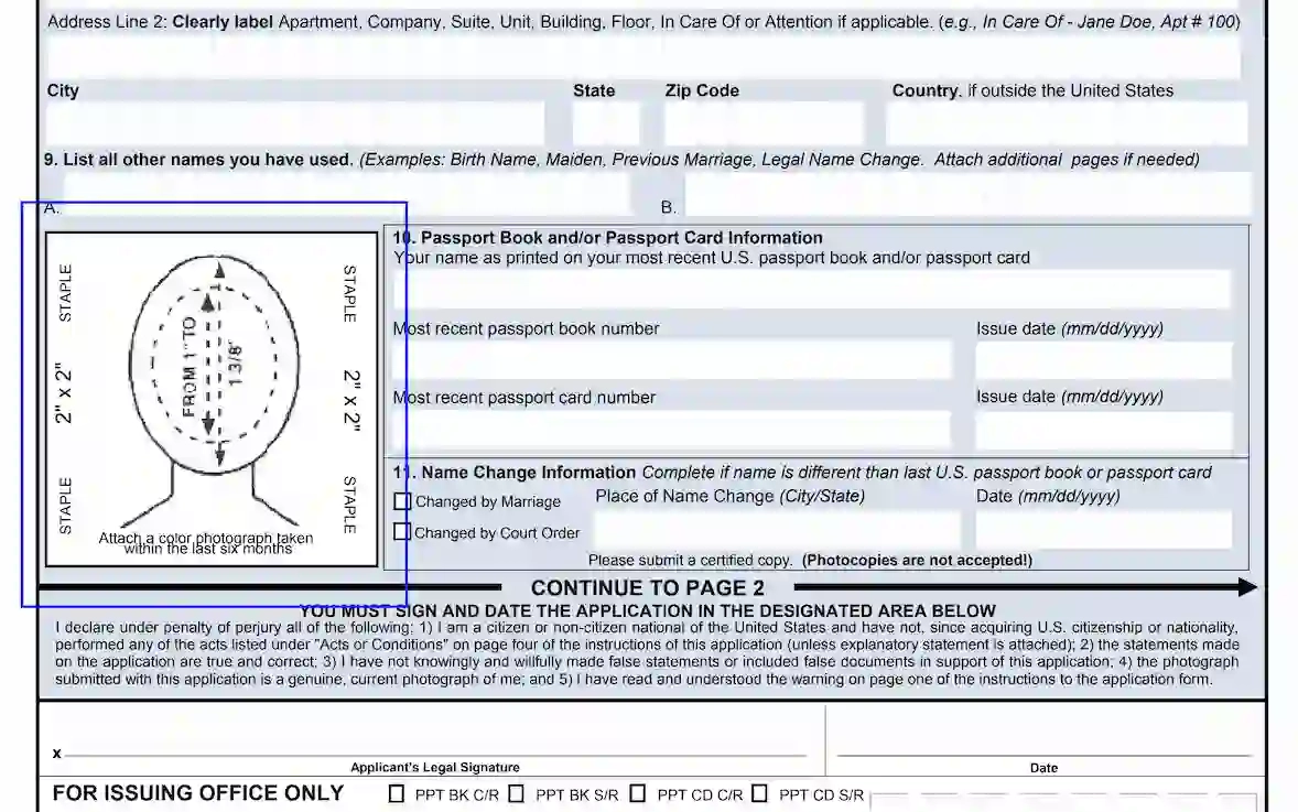 DS 82 US Passport Renewal Application Fill Out PDF Forms