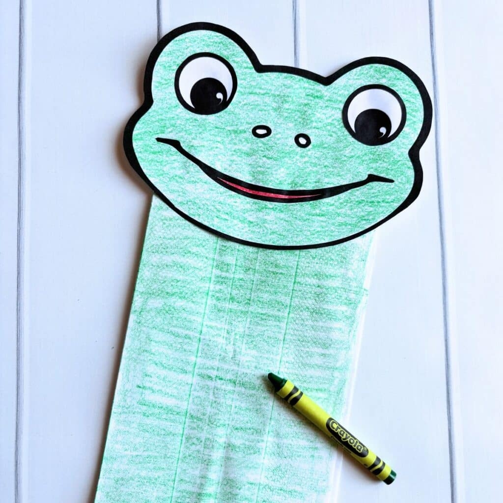 Easy Frog Paper Bag Puppet Free Printable Template Simply 