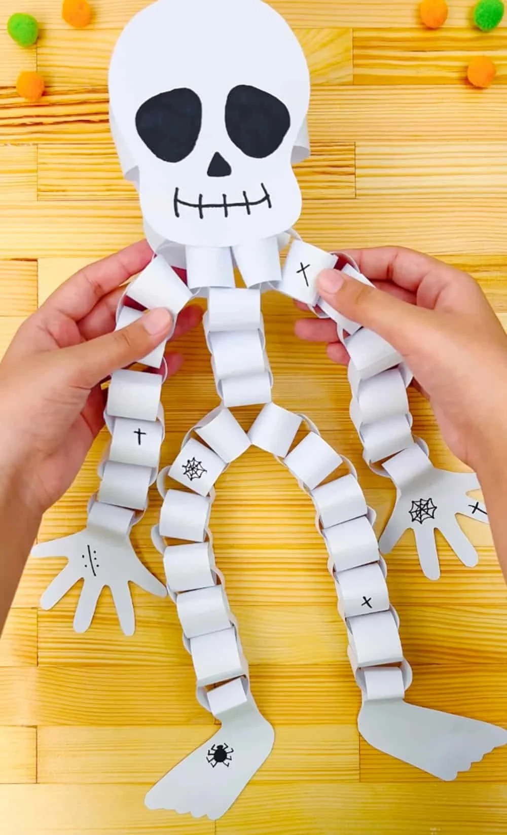 Easy Paper Skeleton Craft For Kids Free Printable Template