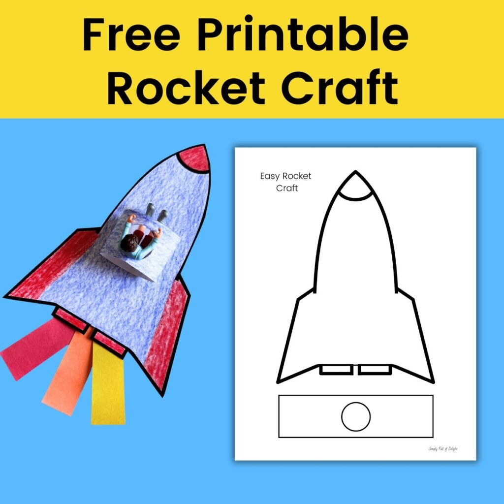 Easy Rocket Craft For Preschoolers Free Template Simply Full 