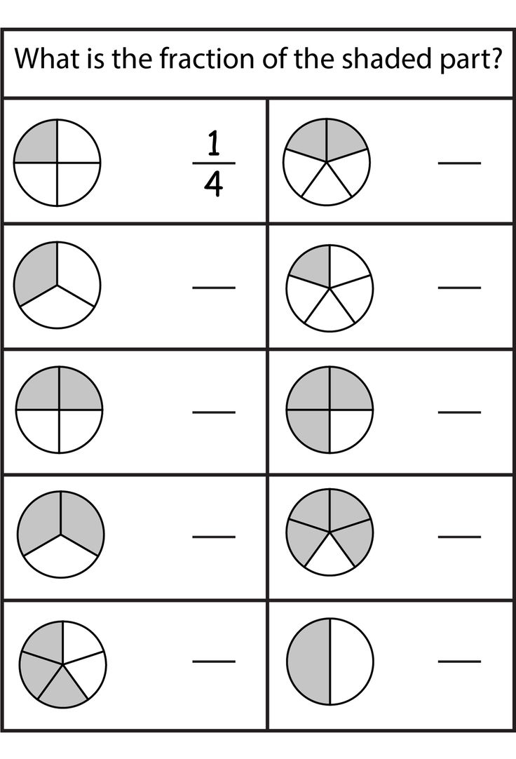 Easy To Hard Fraction Worksheets For Kids
