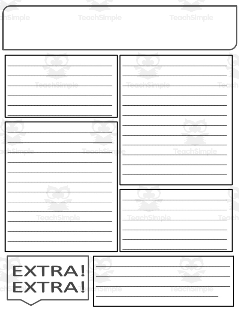 Newspaper Template Printable