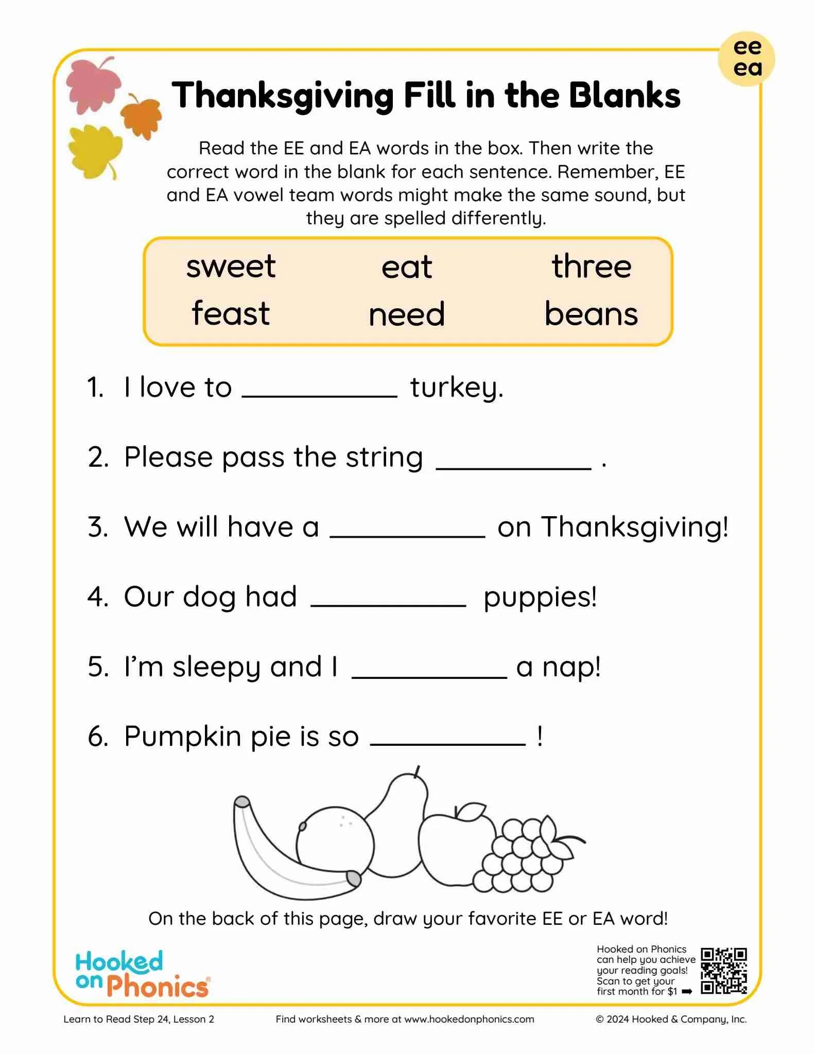 Fill In The Blank Worksheets