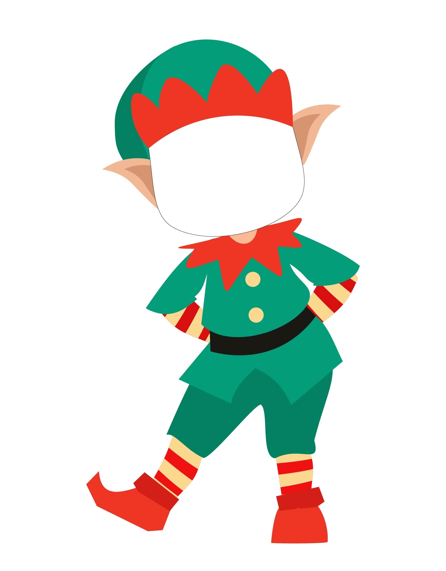 Elf Body Template Printable