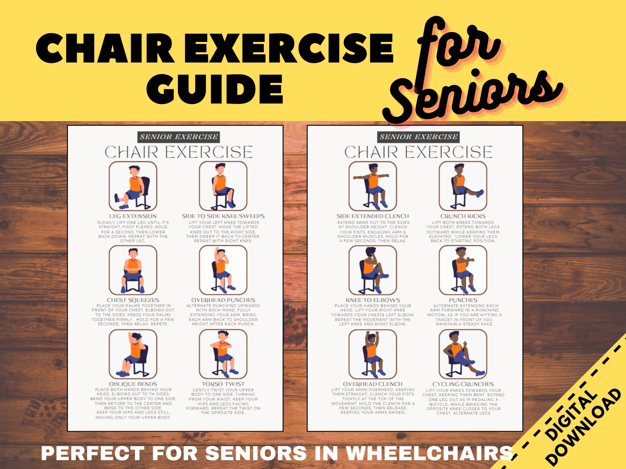 Printable Exercise Sheet For Seniors