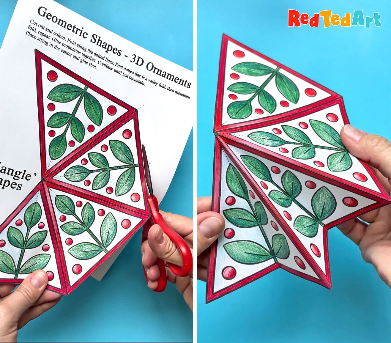 Printable 3d Ornament Template