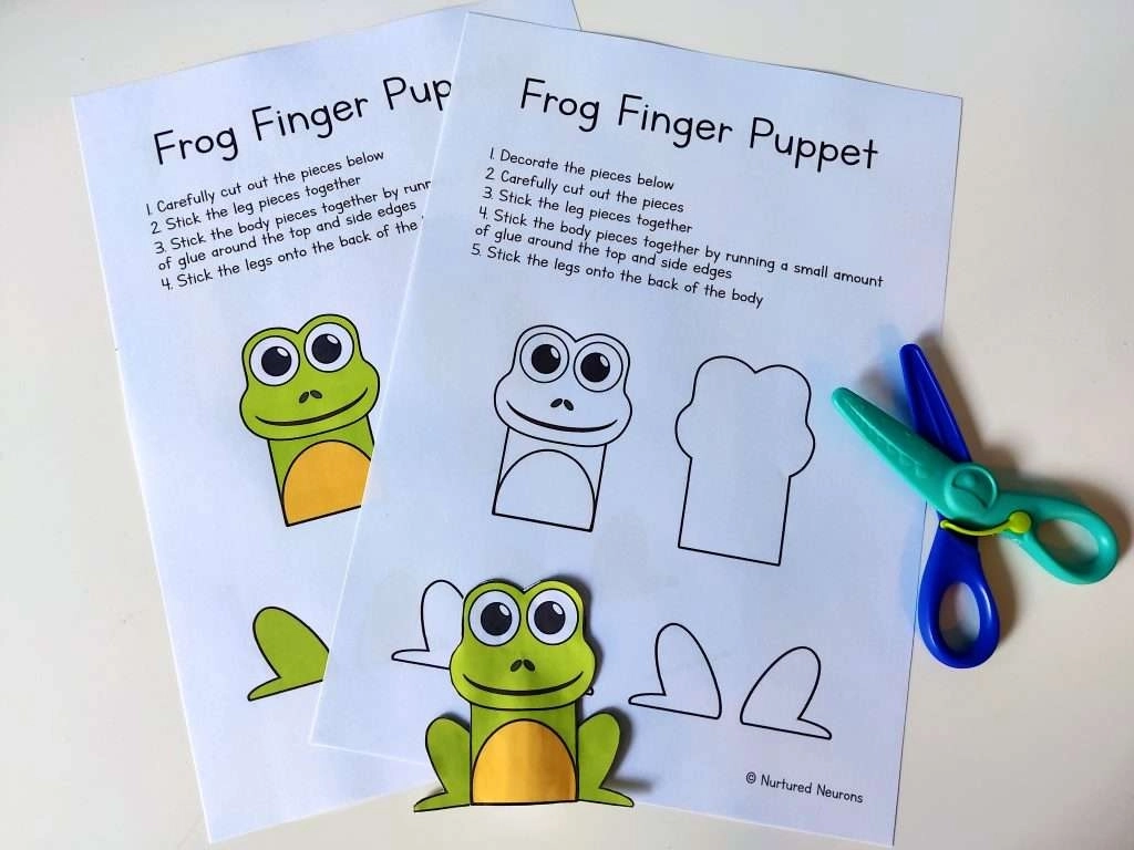 Free Printable Frog Puppet Template