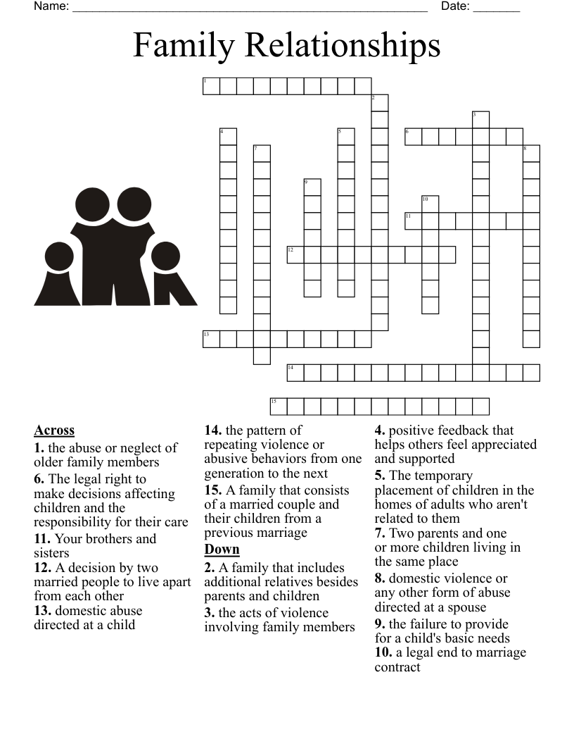 Family Crossword WordMint