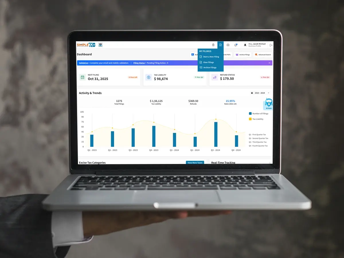 File Your IRS Form 720 Online Through Simple 720 Portal
