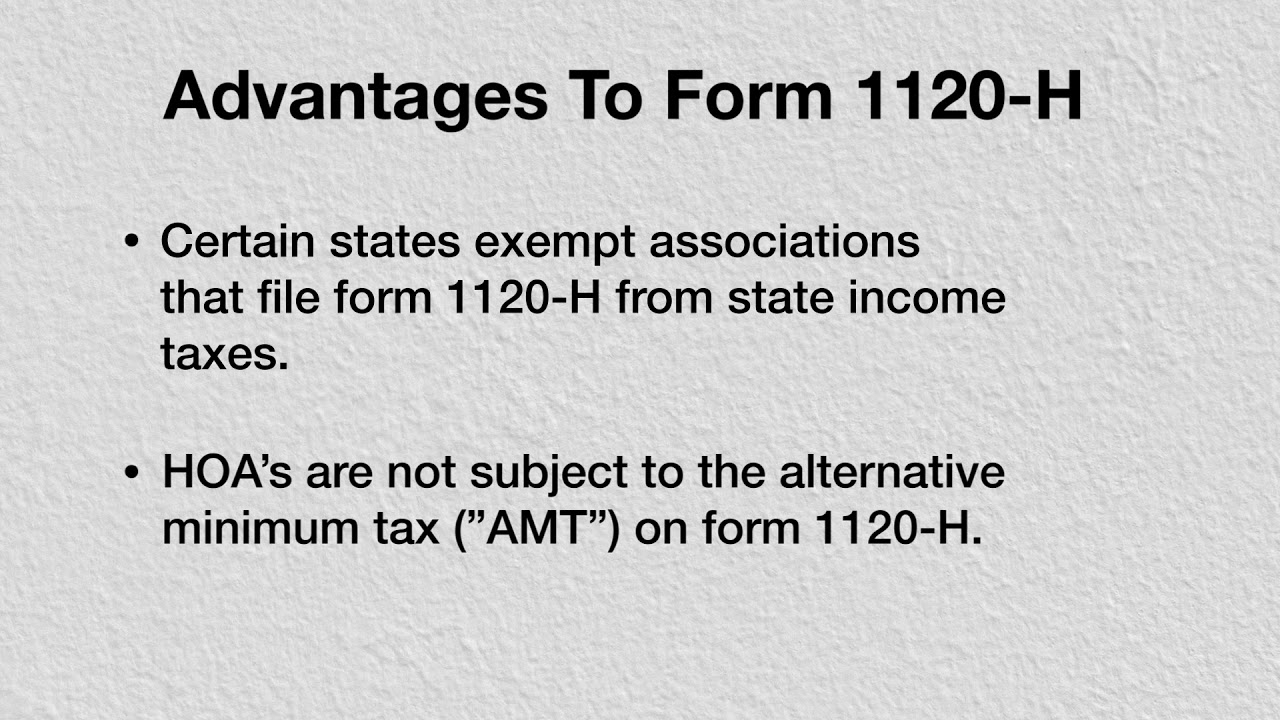 Filing Form 1120 H Tips amp Tricks To Keeping Your HOA Compliant