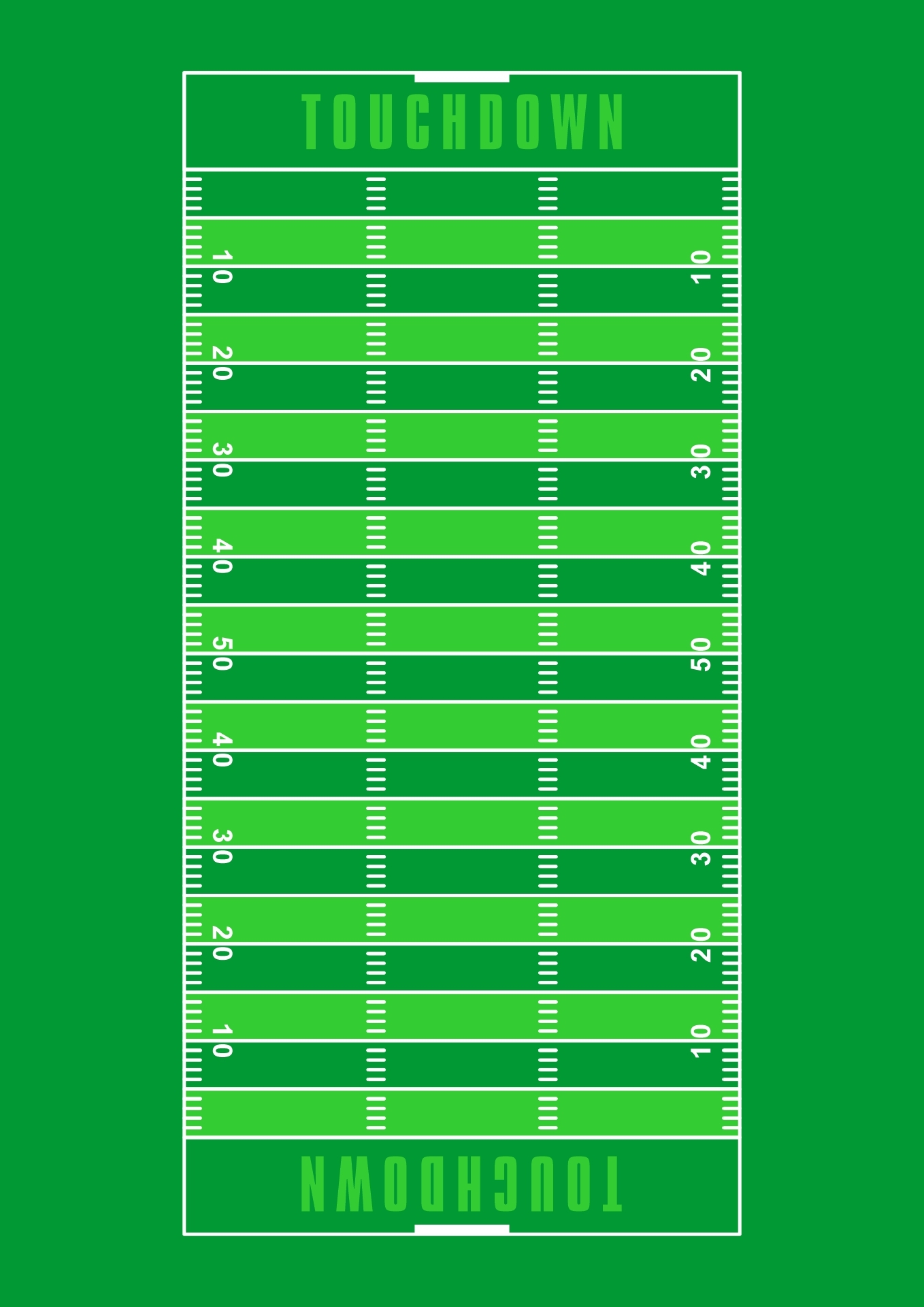Printable Football Field Template