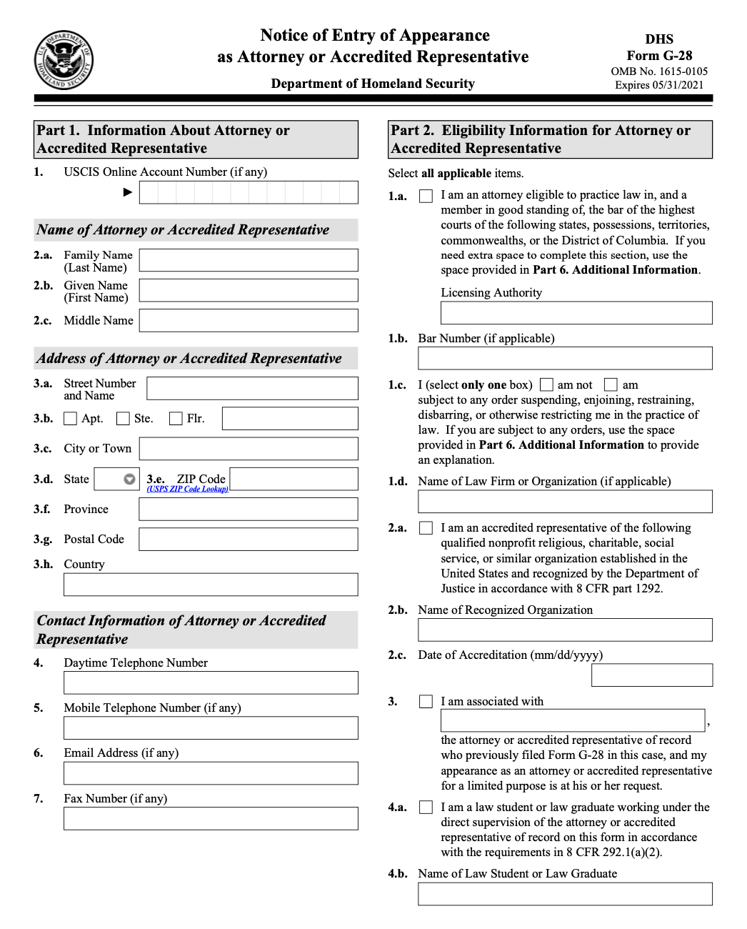 Form G 28 What It Is And How To Complete It Download The Form 