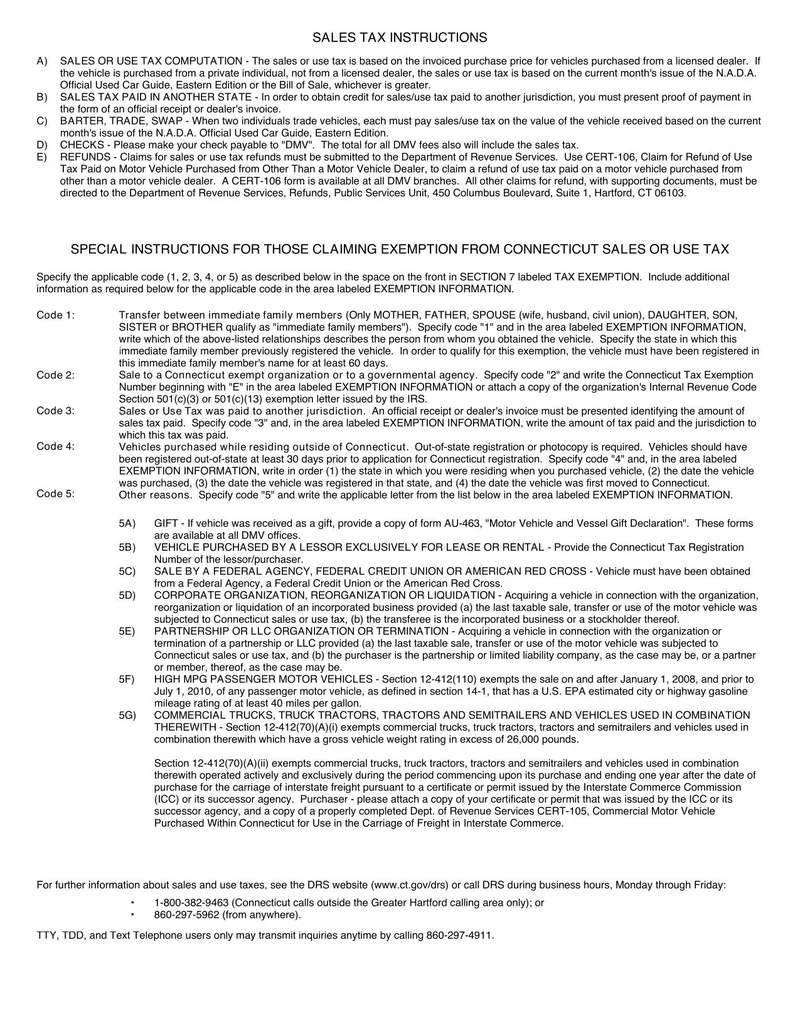 Ct Dmv Form H 13b Printable
