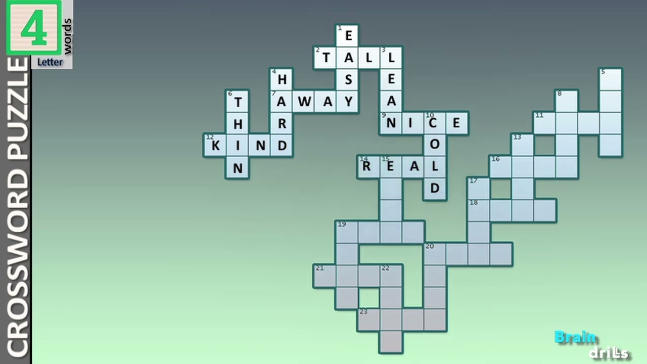 Four Letter Words Crossword I Crossword Puzzle I Four Letter Word Crossword ClueI