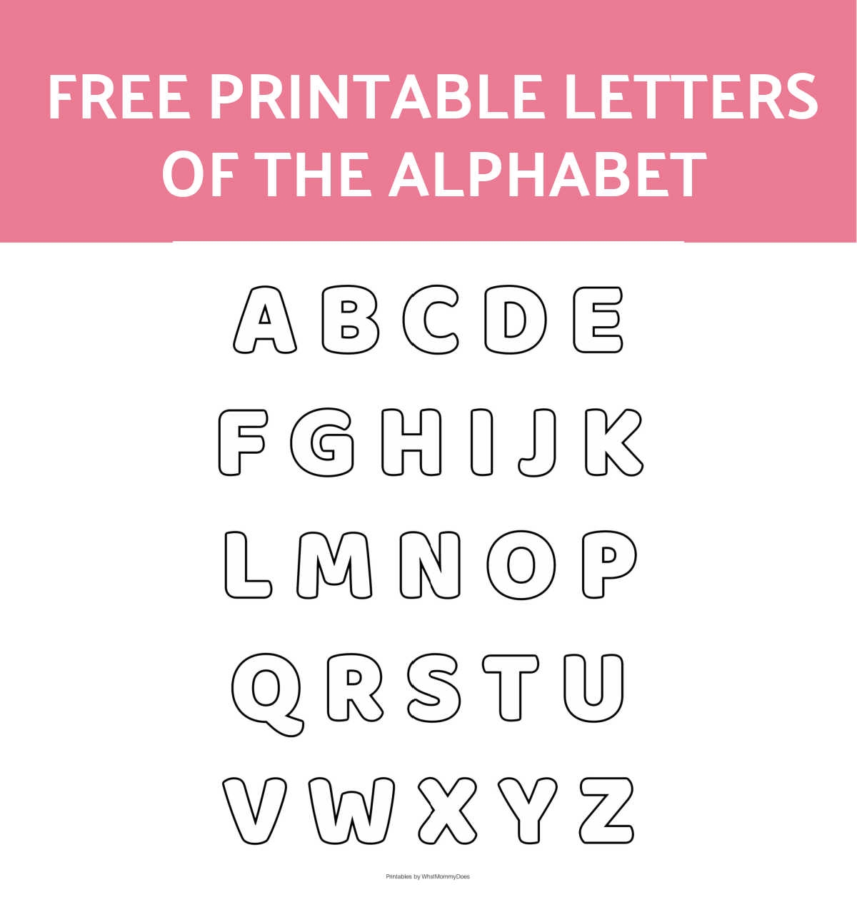 6 Inch Letter Stencils Printable Free