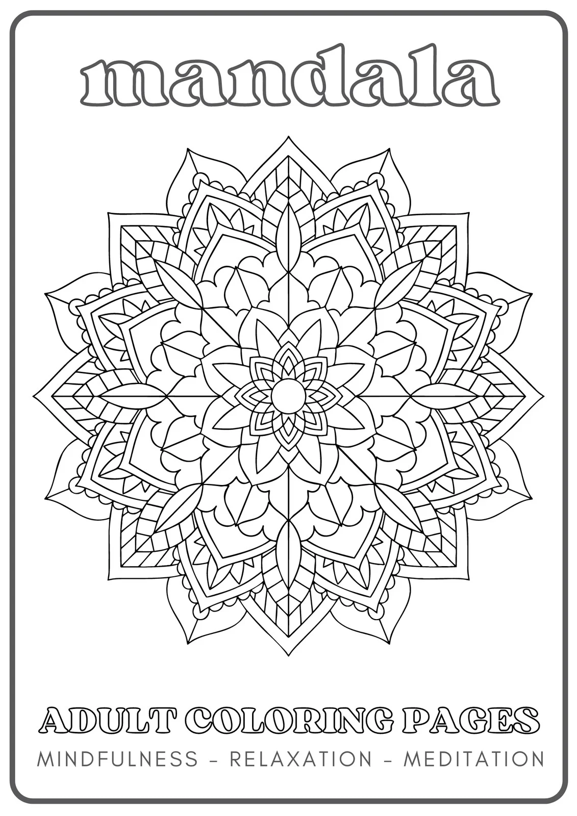Free And Customizable Mandala Templates