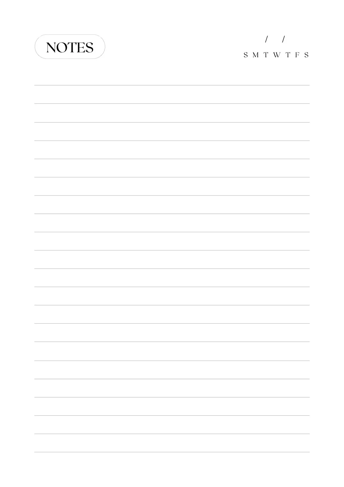 Free And Customizable Notes Templates