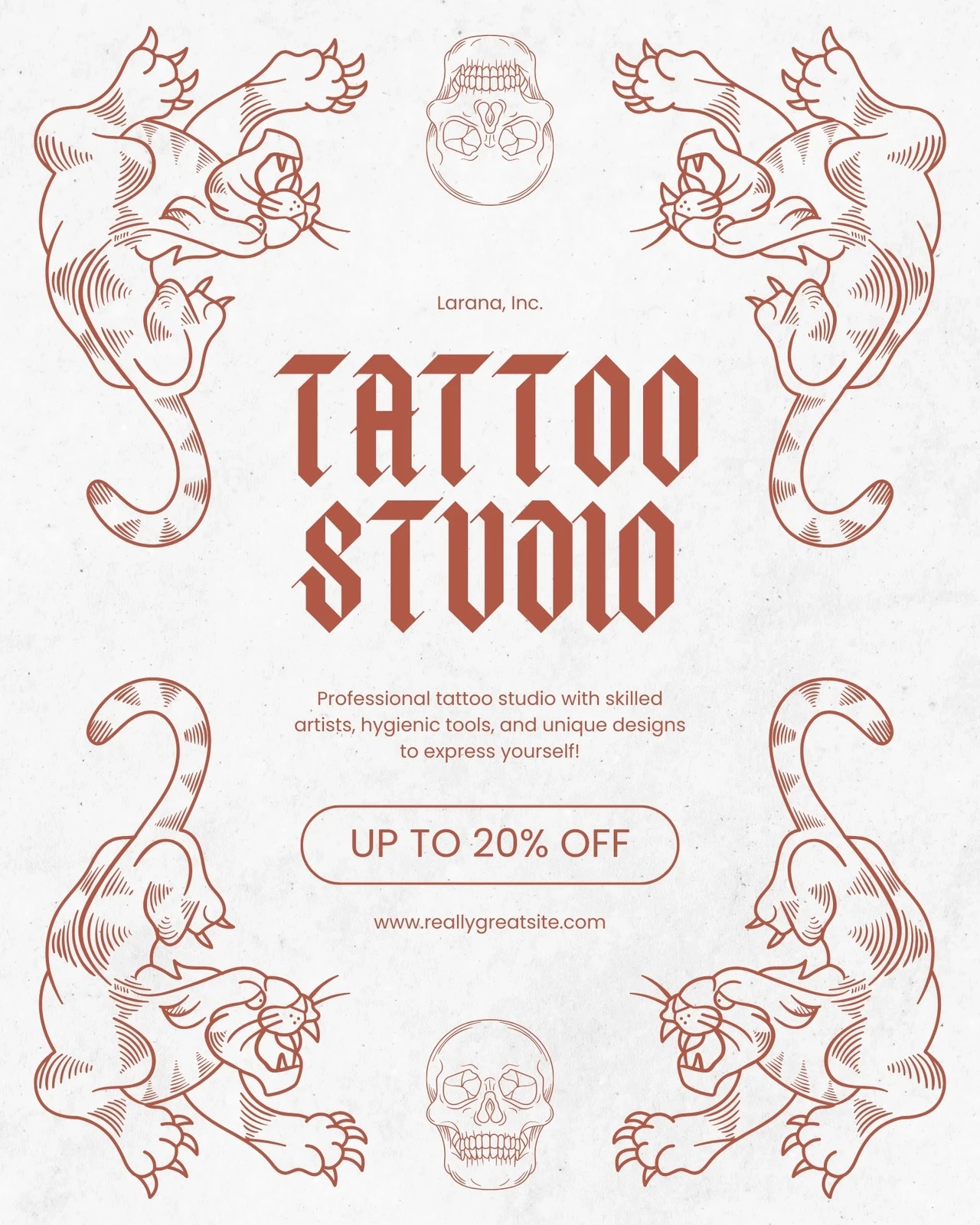 Free And Customizable Tattoo Templates Canva