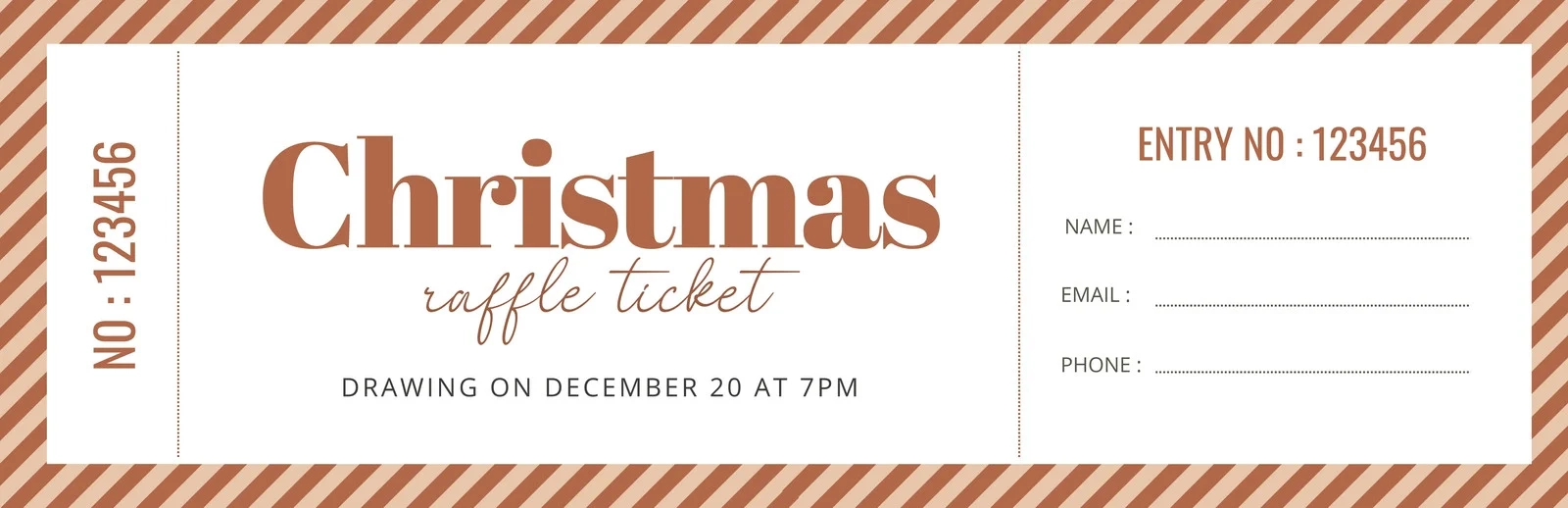 Free Christmas Ticket Templates To Edit And Print Canva