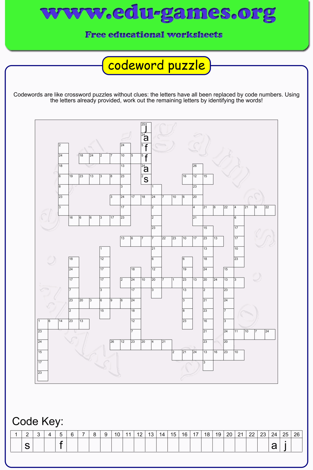 Free Codeword Generator Create amp Download Code Word Puzzles