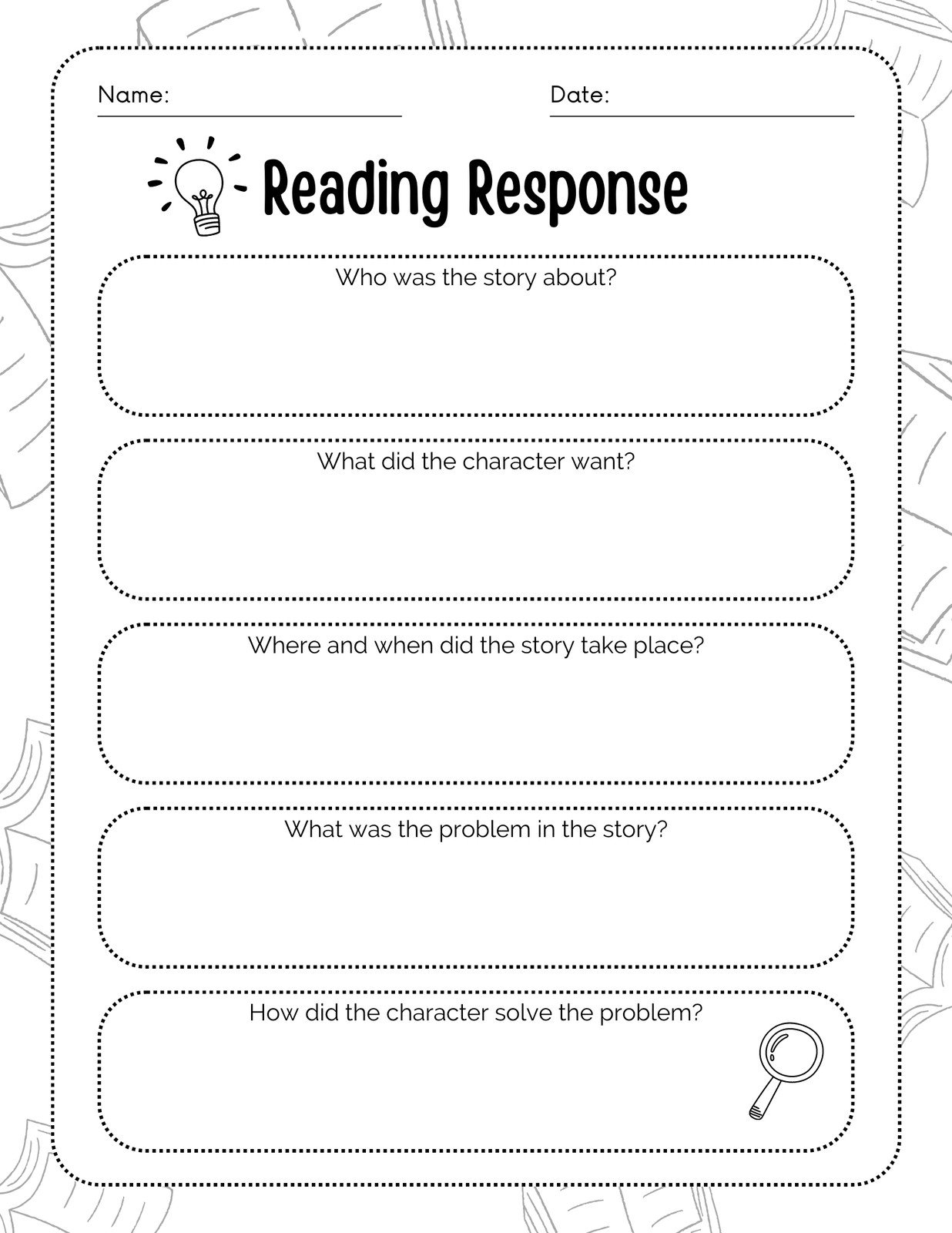 Free Custom And Printable Reading Worksheet Templates Worksheets 