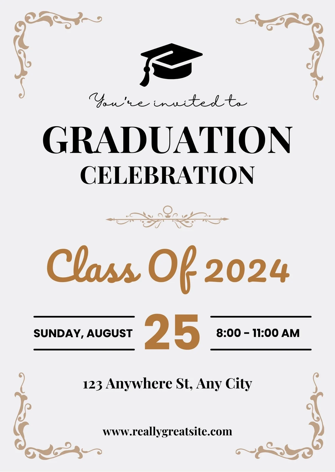 Printable Graduation Invitation Template
