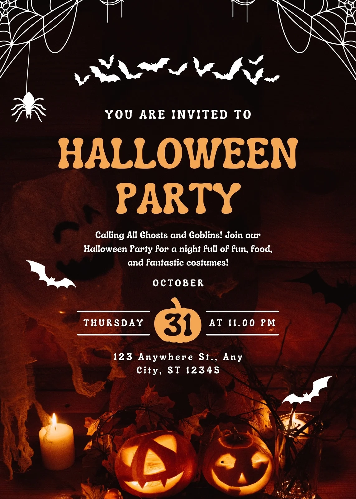 Free Printable Halloween Invitation Templates