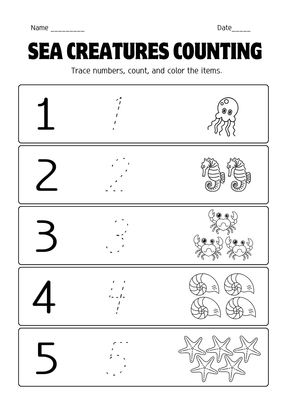 Free Printable Worksheets For Pre K 4