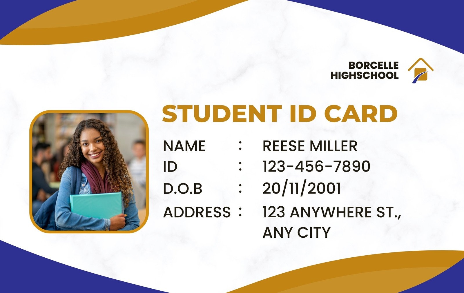 Id Card Template Printable