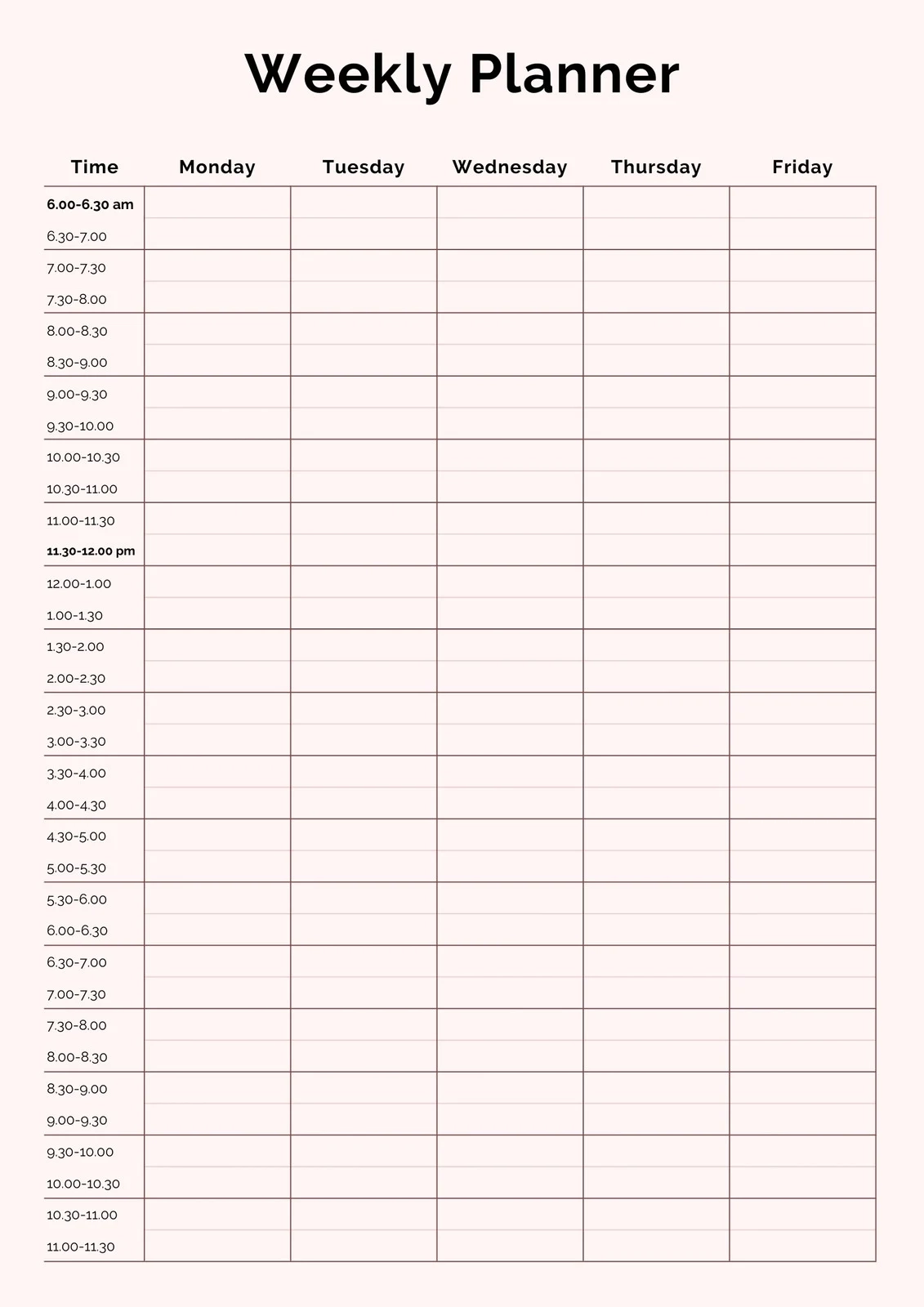 Free Daily Planner Templates To Customize Canva
