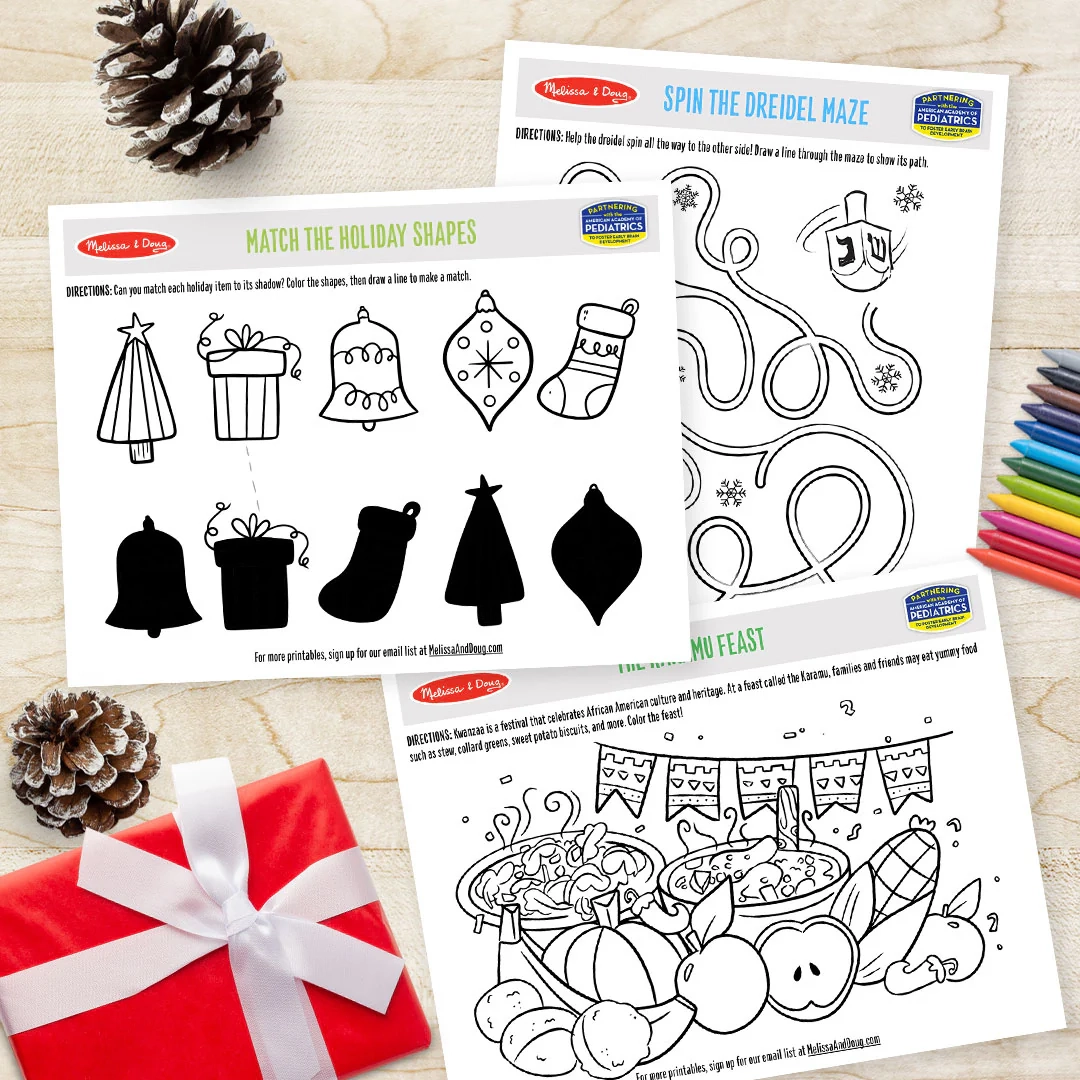 Free December Printables And Holiday Activities For Kids