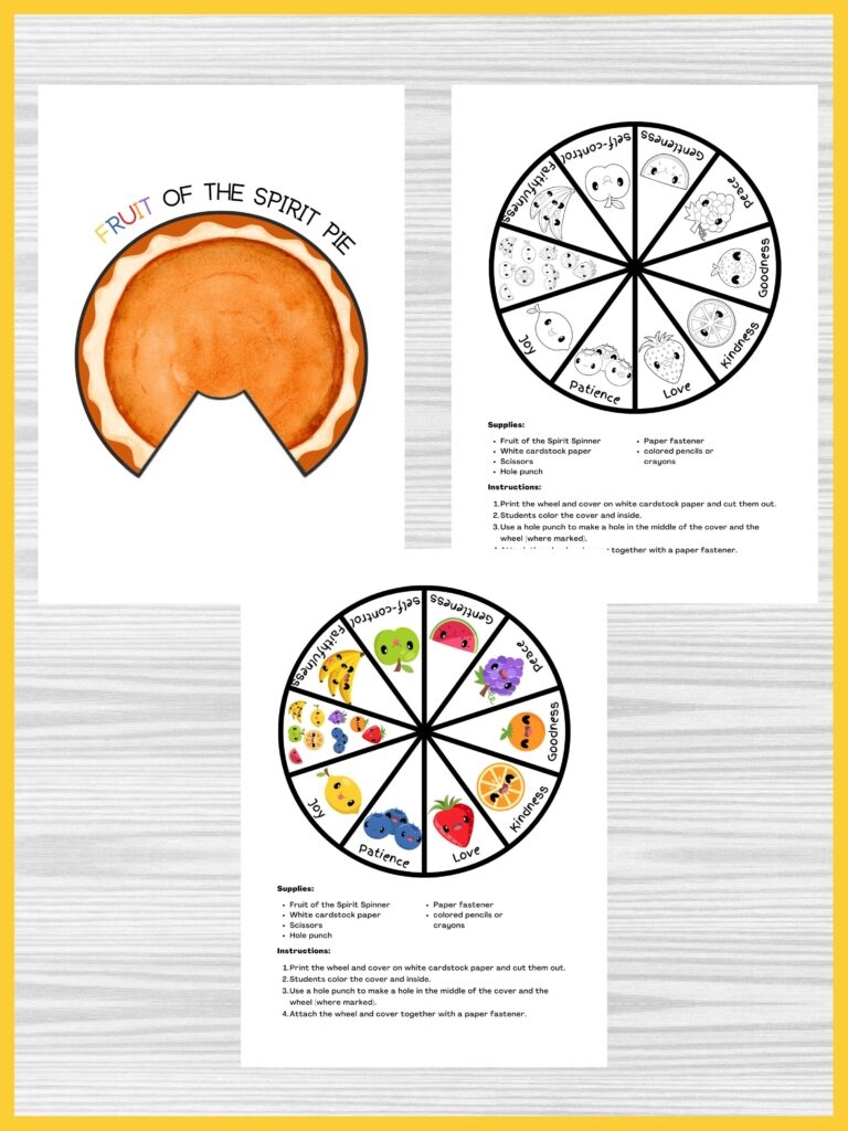 Free Fruit Of The Spirit Printables For Kids Healing Home