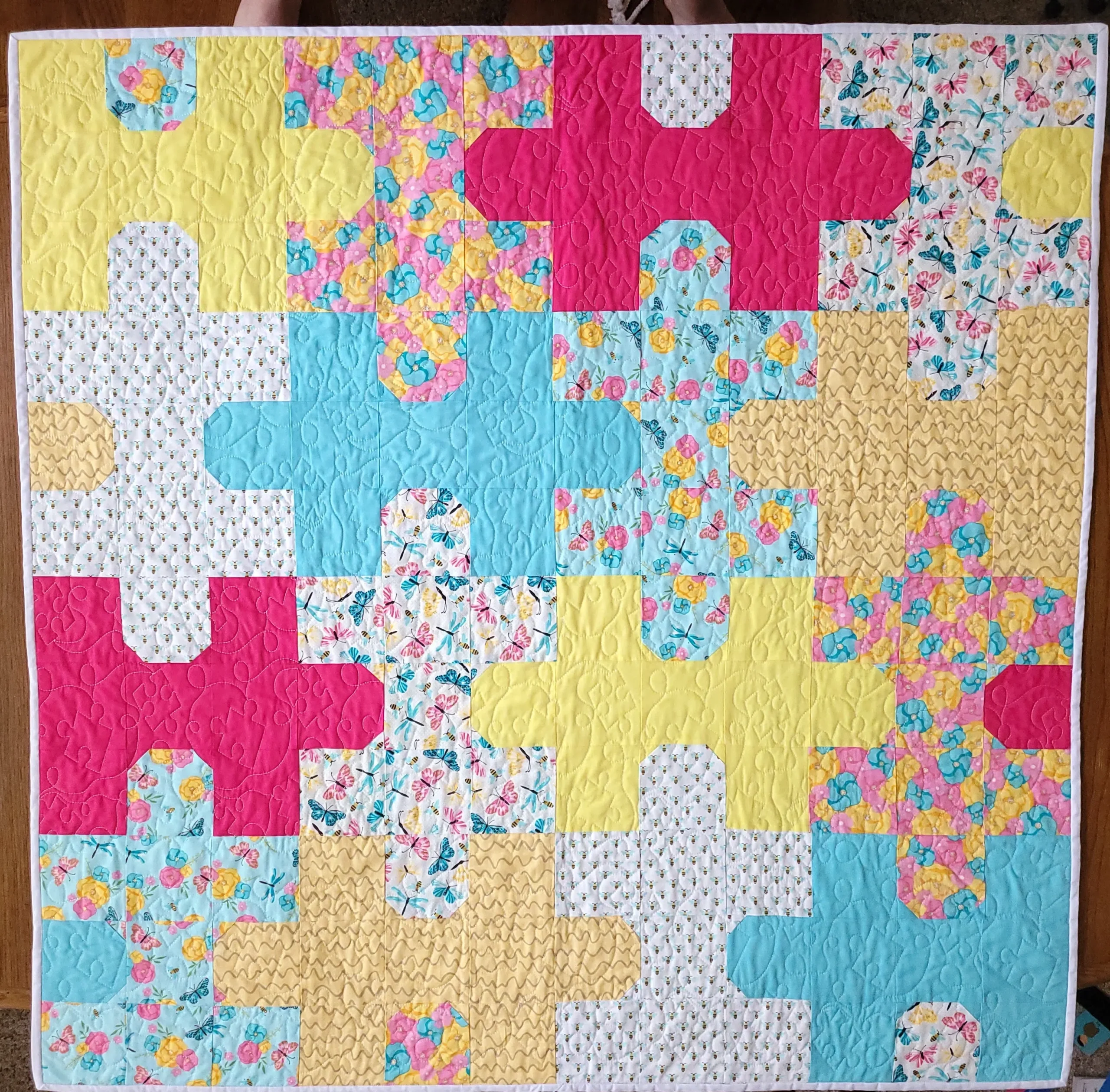 FREE Jigsaw Puzzle Quilt Pattern AccuQuilt Friendly Tutorial 