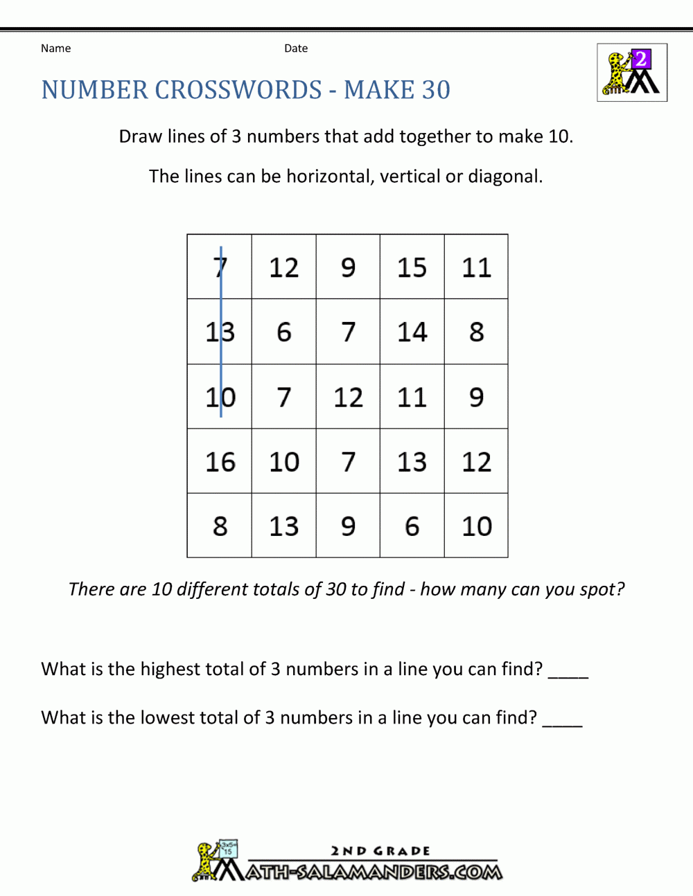 Free Printable Math Puzzles