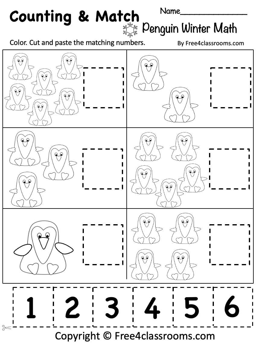Cut And Paste Math Worksheets Printable