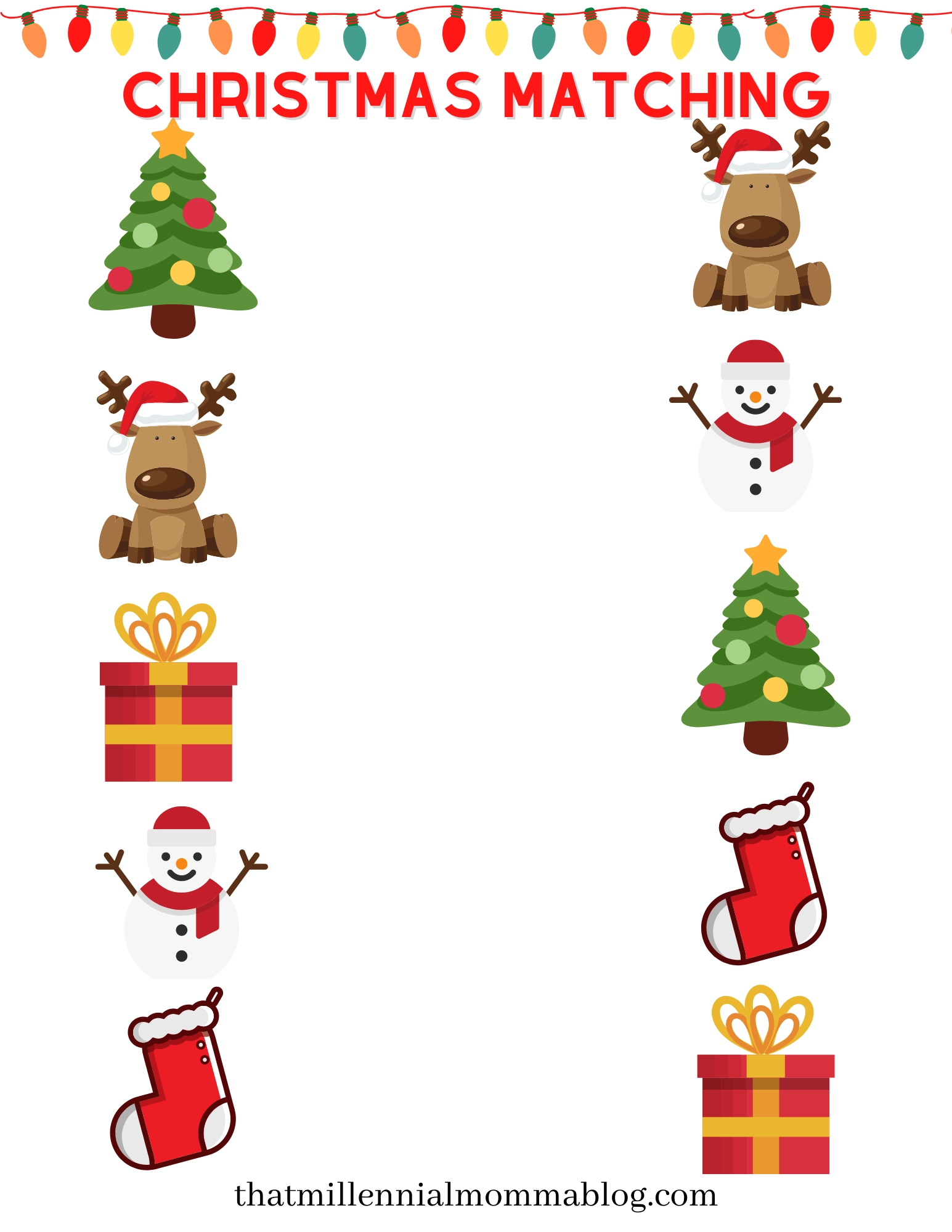 Free Preschool Holiday Printables That Millennial Momma