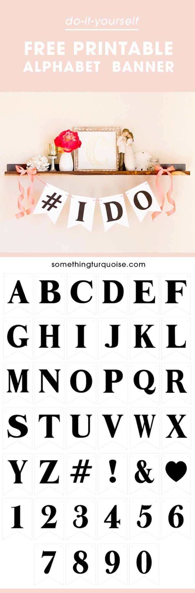 FREE Printable Alphabet And Number Banner Adorable 