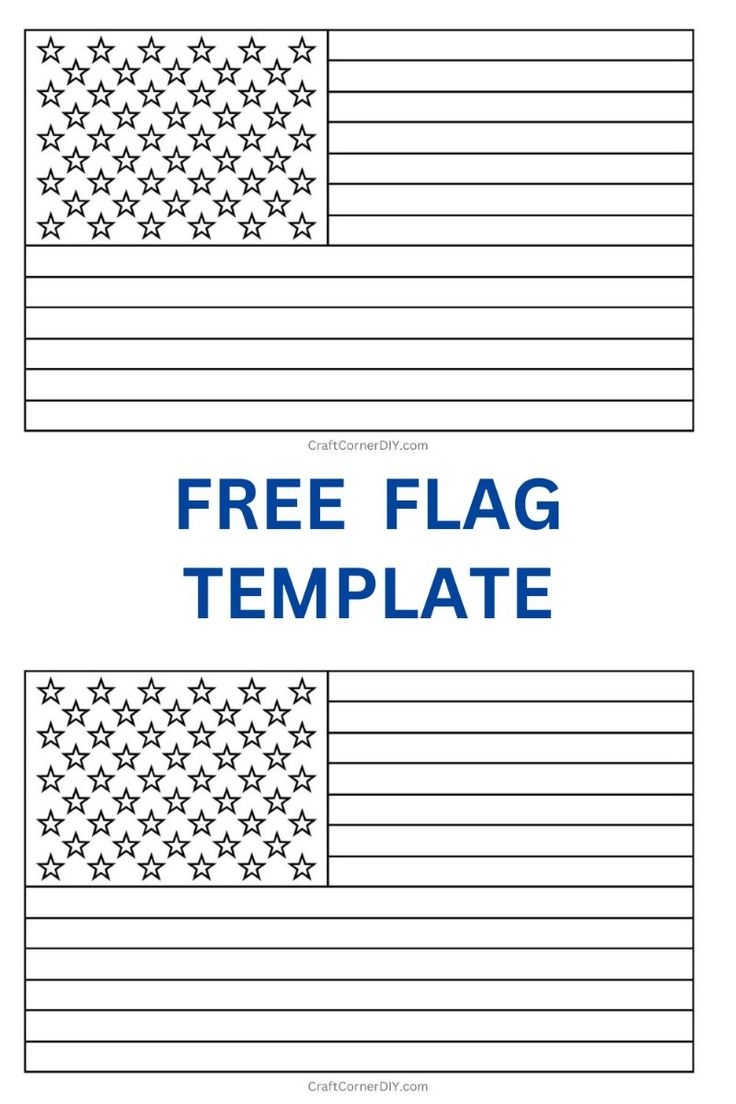 Free Printable American Flag Template