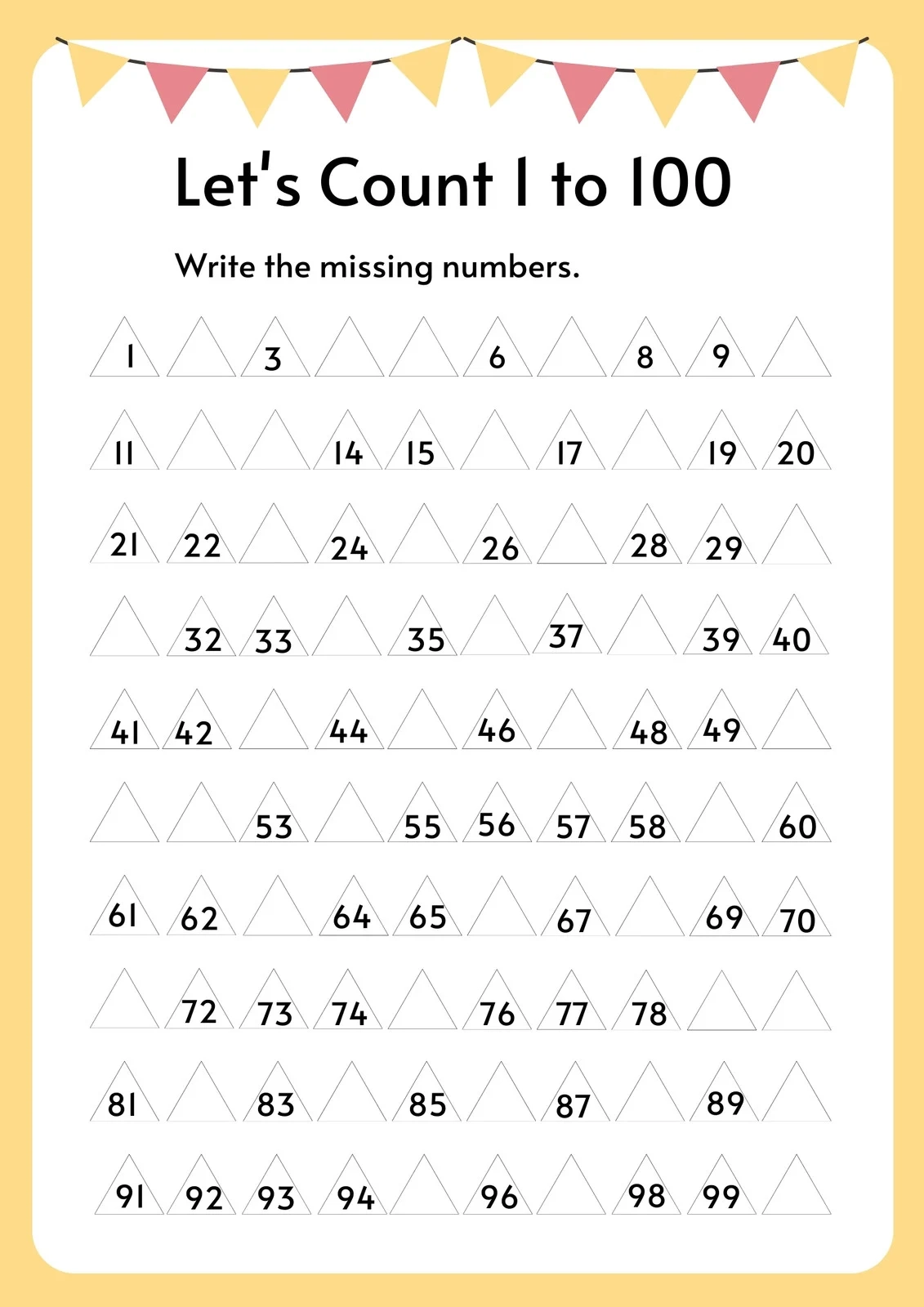 Free Printable Easy Math Worksheets