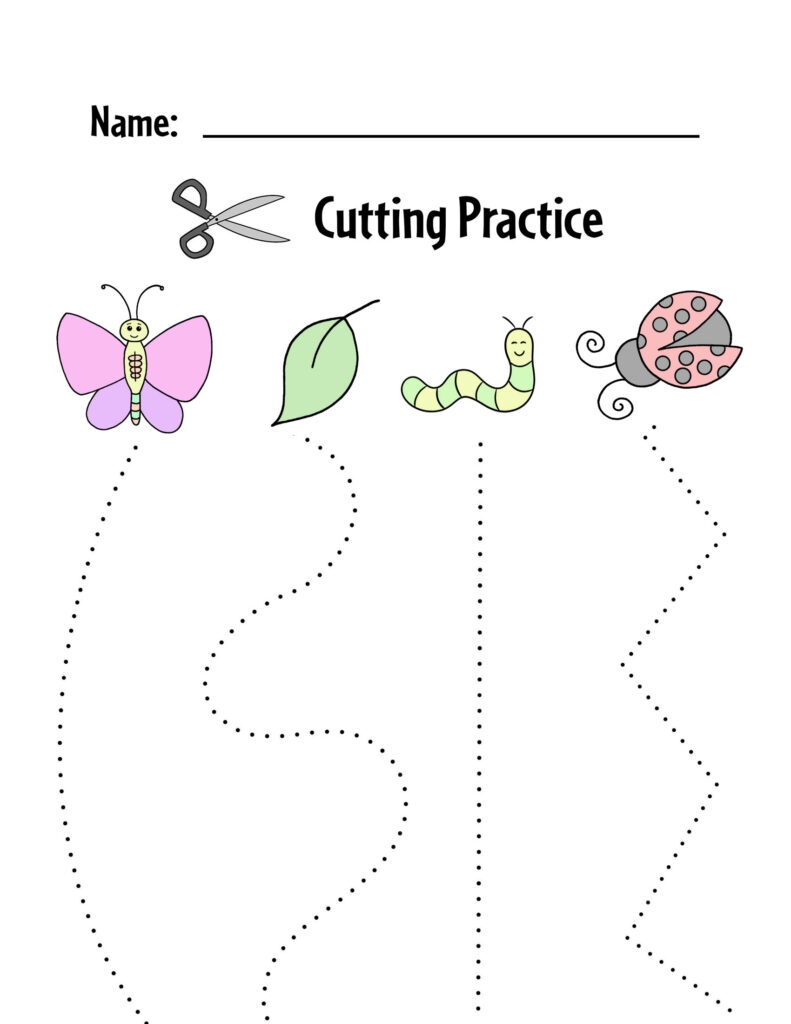 Printable Cutting Worksheets For Kids