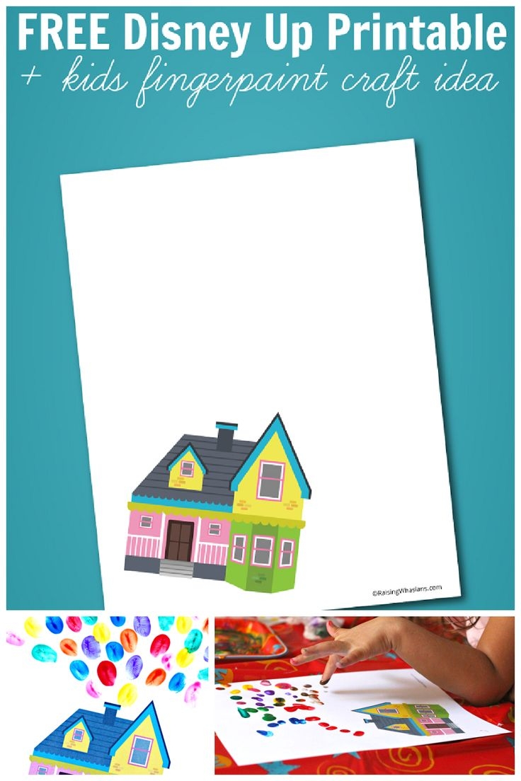 Up House Template Printable