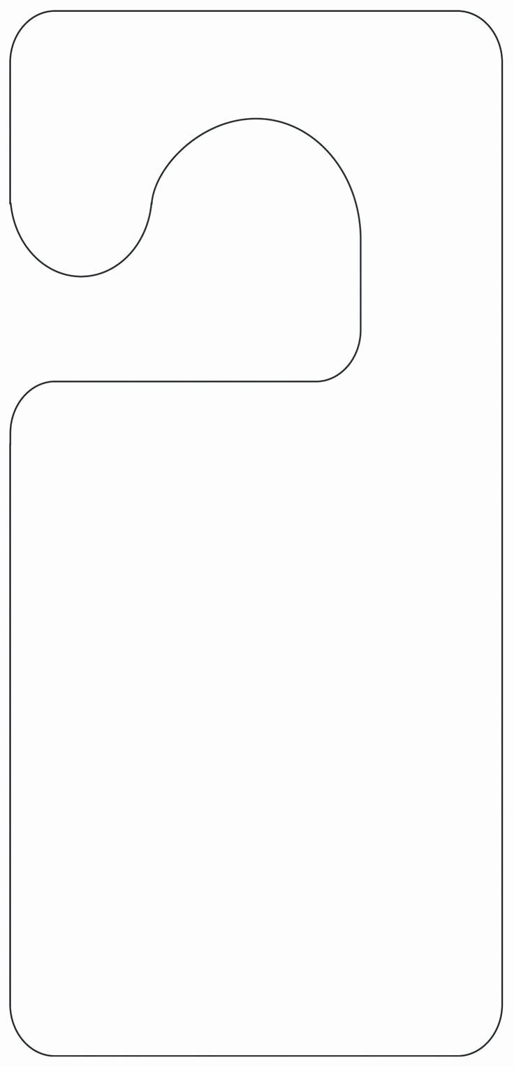 Free Printable Door Hanger Template