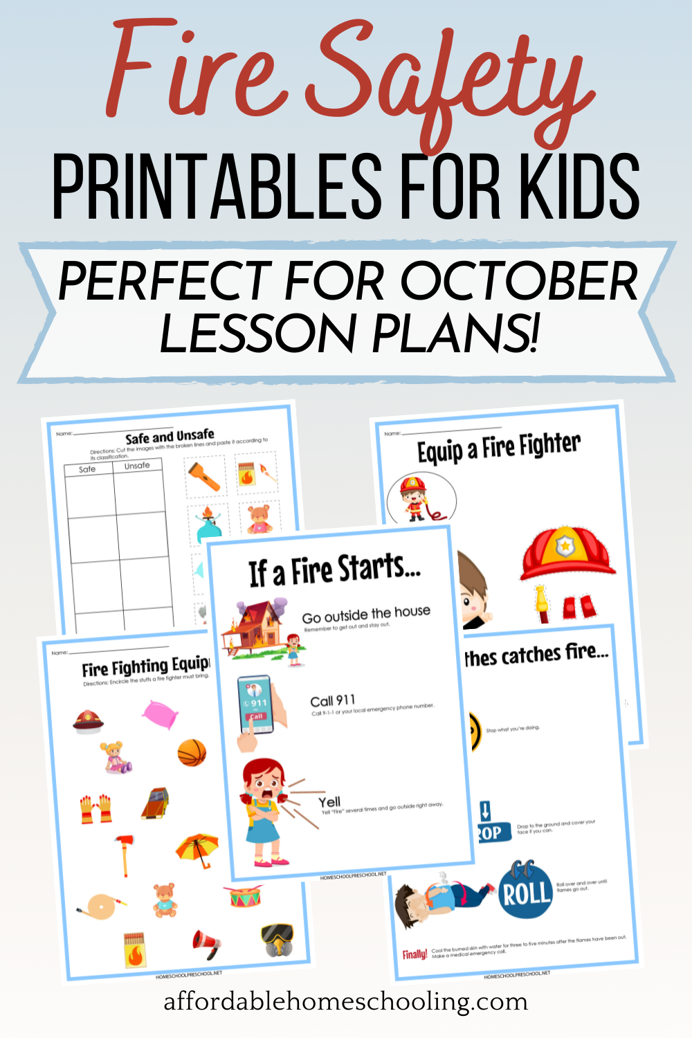 Free Printable Fire Safety Worksheets PDF Educational Resources 
