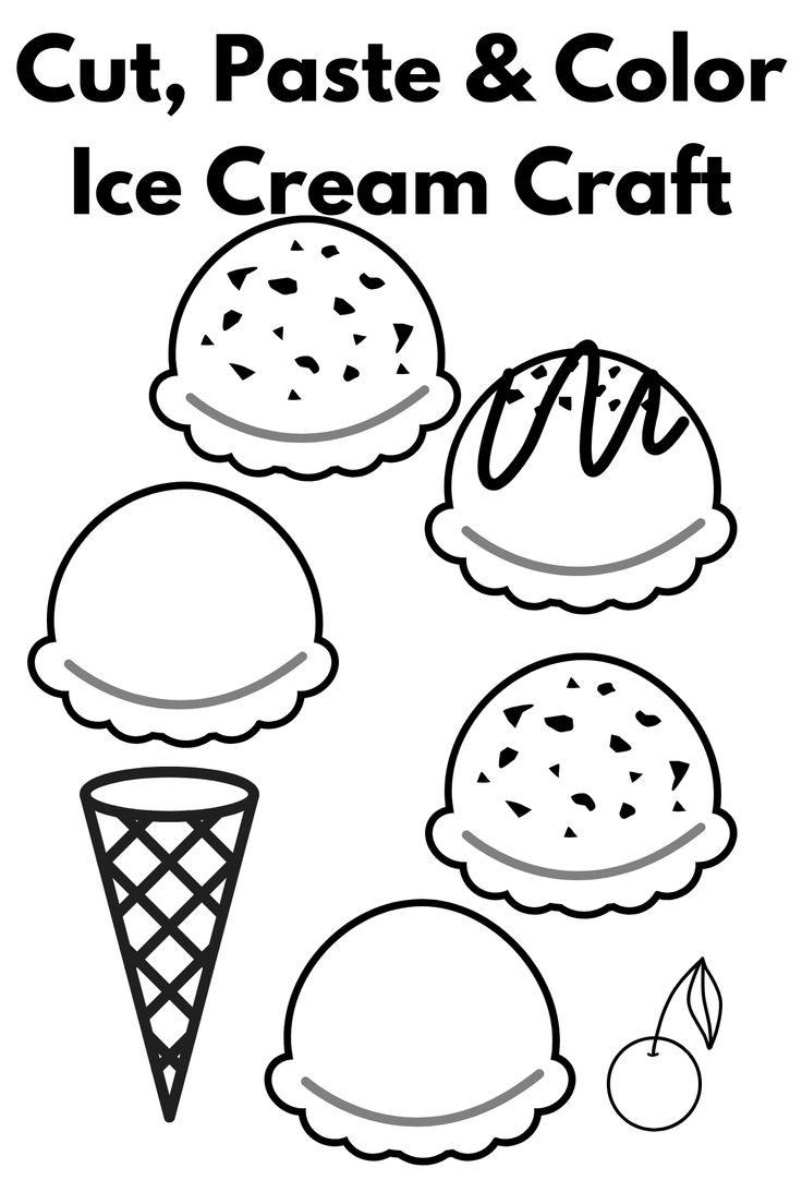 Free Printable Ice Cream Crafts