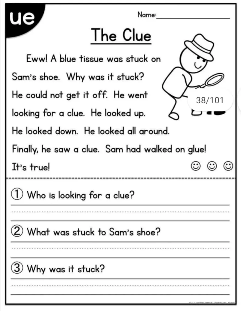 Printable Reading And Writing Worksheets